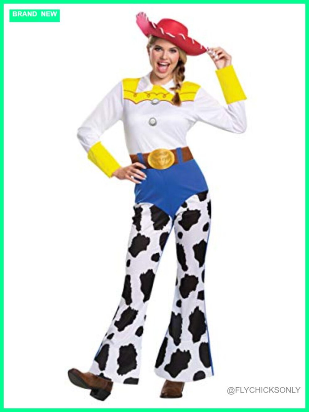 Women's Toy Story Jessie Costume Jumpsuit with Hat Officially Licensed